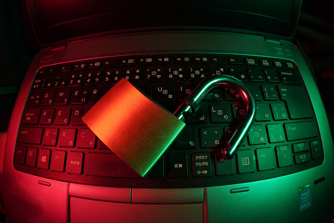 A padlock on a keyboard representing everyday digital safety
